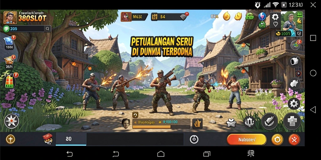 Screenshot gameplay 380SLOT menampilkan interaksi dan pengalaman petualangan Open World.