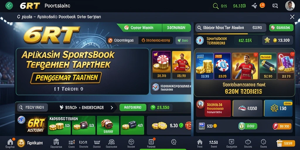 Gameplay 6RT menampilkan berbagai pilihan taruhan olahraga yang menarik.