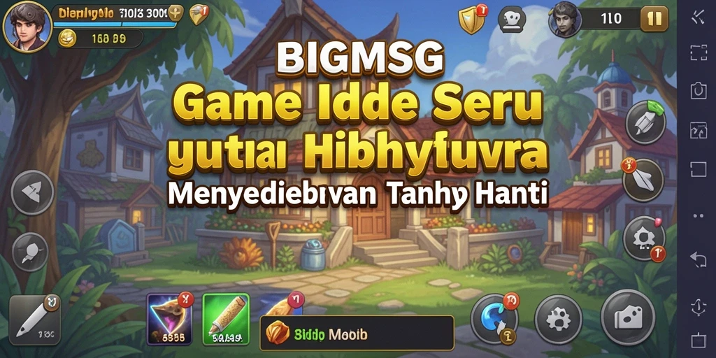 Tampak gameplay BIGMSG yang menarik dengan sistem Idle.