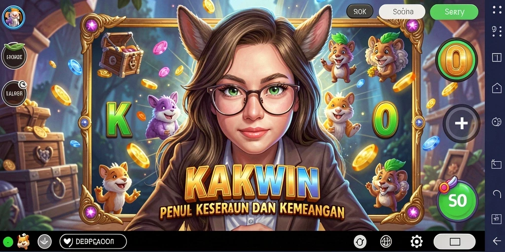 Tangkapan layar gameplay KAKWIN yang menggembirakan dan penuh aksi.