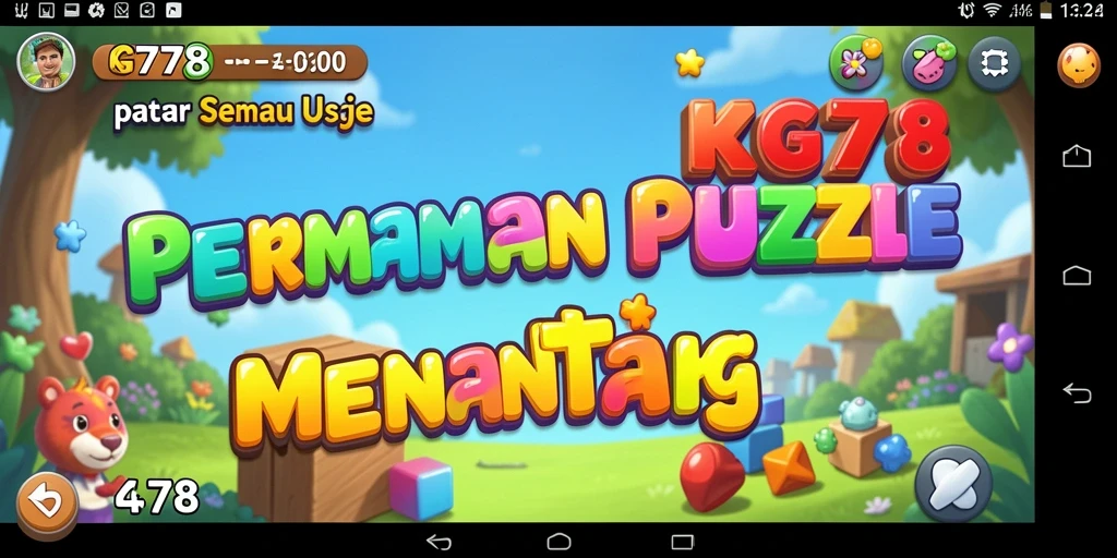 Screenshot KG778 menunjukkan pemain menyelesaikan teka-teki menantang.