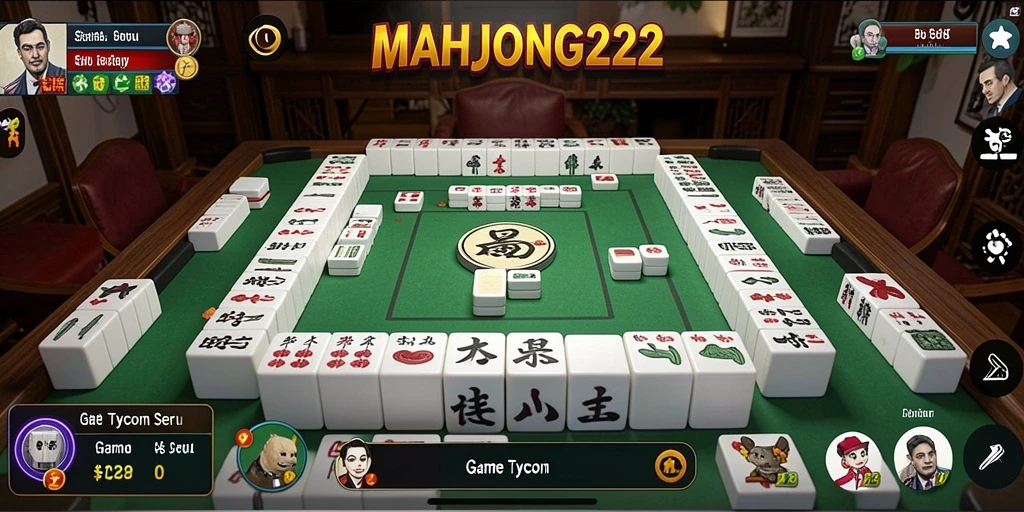 Tampilan menarik dari gameplay Tycoon di MAHJONG222.