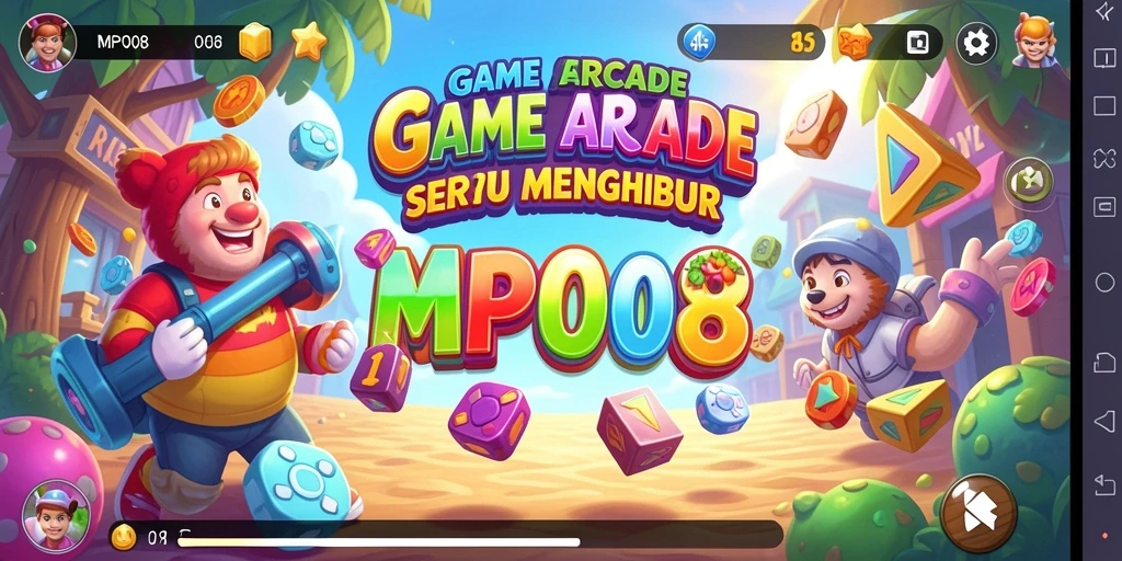 Screenshot MPO08 menampilkan gameplay arcade yang seru dan menantang.