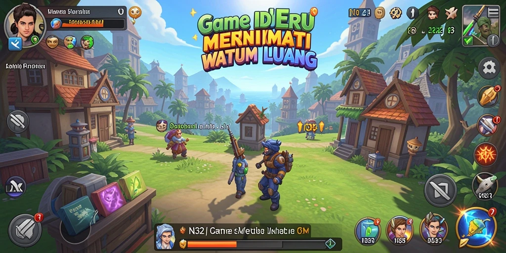 Screenshot gameplay menunjukkan kemajuan karakter dalam N32.