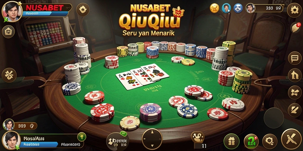 Tampilan gameplay QiuQiu NUSABET yang menegangkan dan menarik.