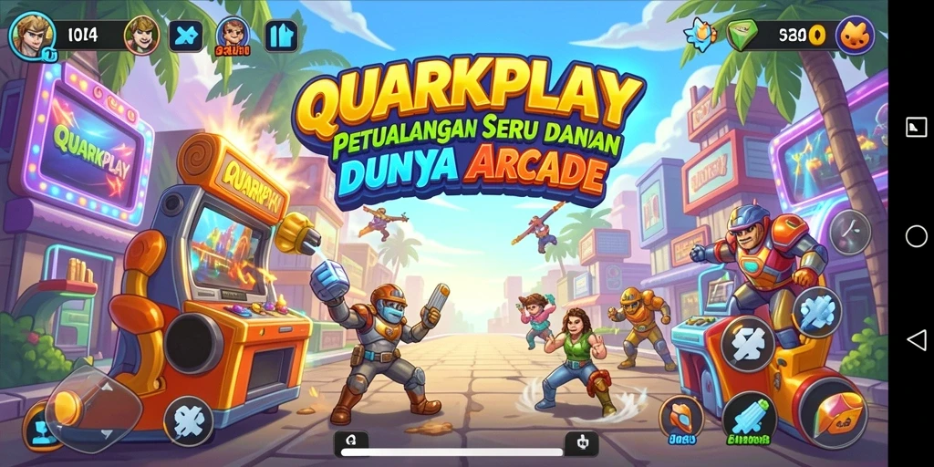 Tampilan gameplay seru di QUARKPLAY dengan grafik yang menarik.
