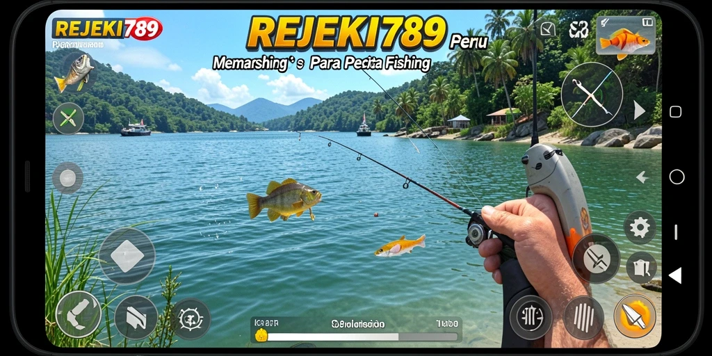 Tampilan gameplay memancing yang seru di REJEKI789.
