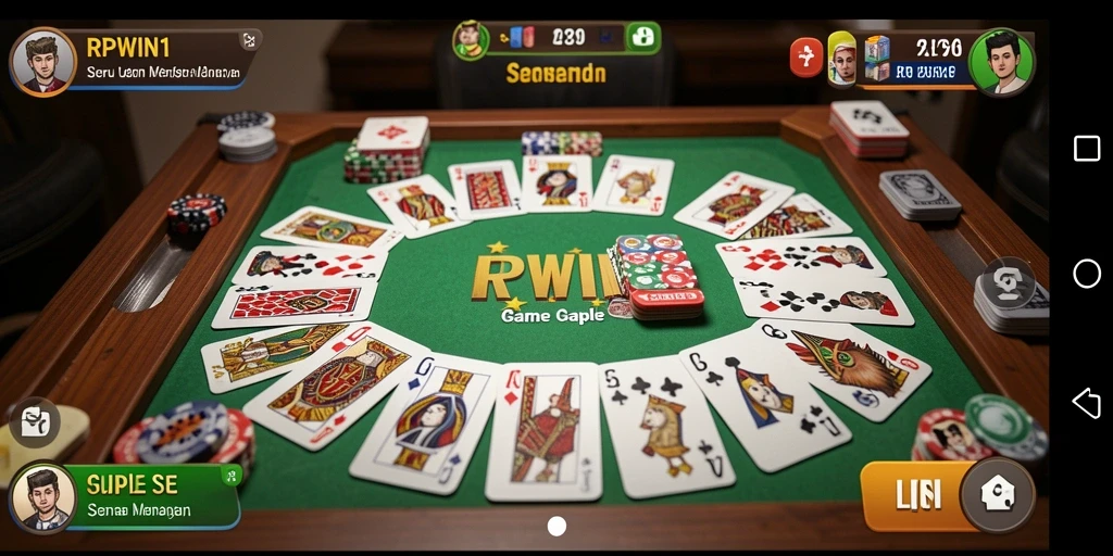 Tampilan gameplay seru dan mendebarkan di RPWIN1.