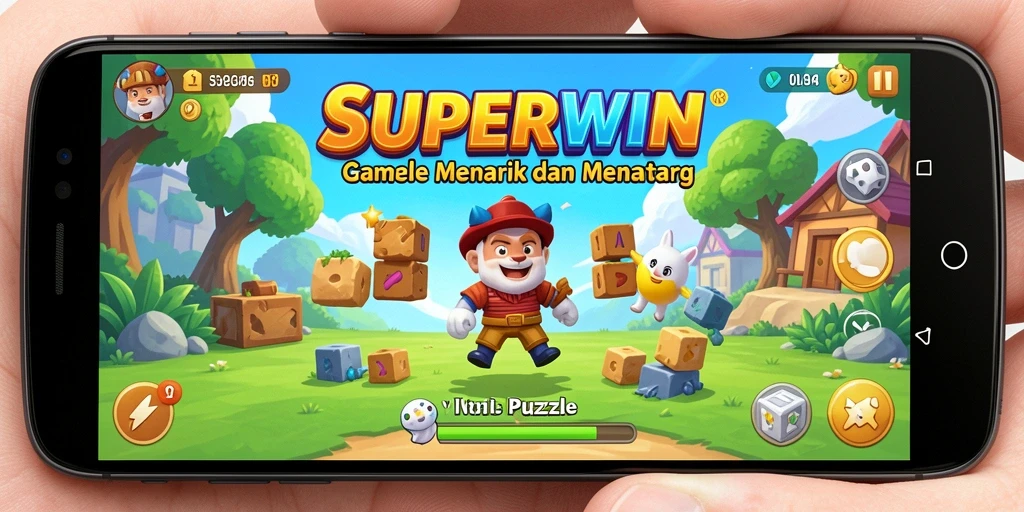 Gameplay seru dan menantang dari SUPERWIN yang mengasah otak.