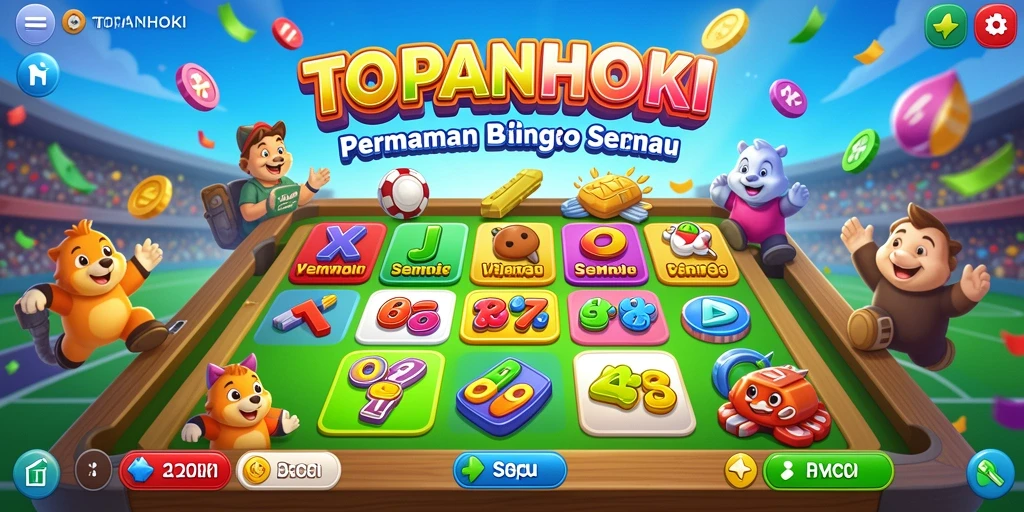 Gameplay seru dalam aplikasi Bingo TOPANHOKI dengan interaksi pemain.