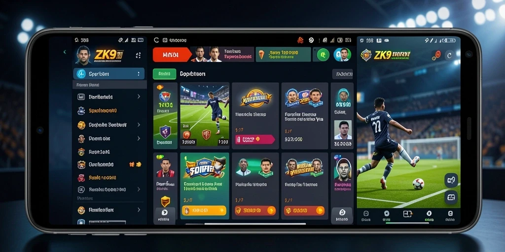 Tampilan gameplay ZK9 dengan pilihan taruhan yang beragam dan menarik.
